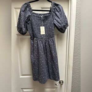 Universal Thread navy floral mini dress